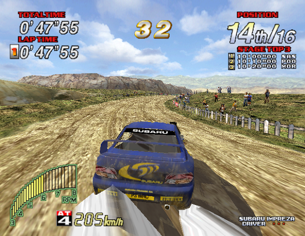 Test de Sega Rally 2 sur Dreamcast