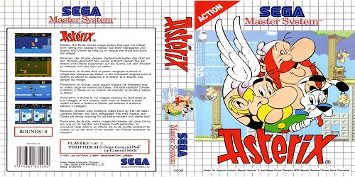 Test de Asterix sur Sega Master System