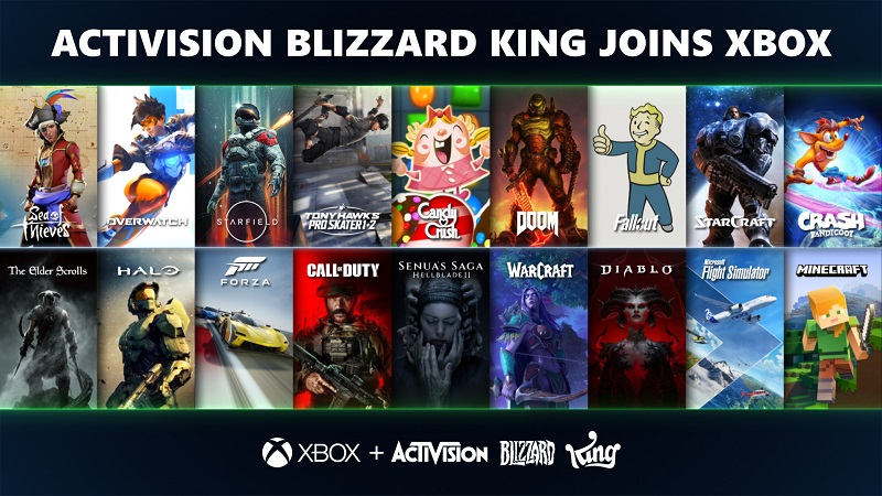 Activision Blizzard King chez Xbox c’est officiel!