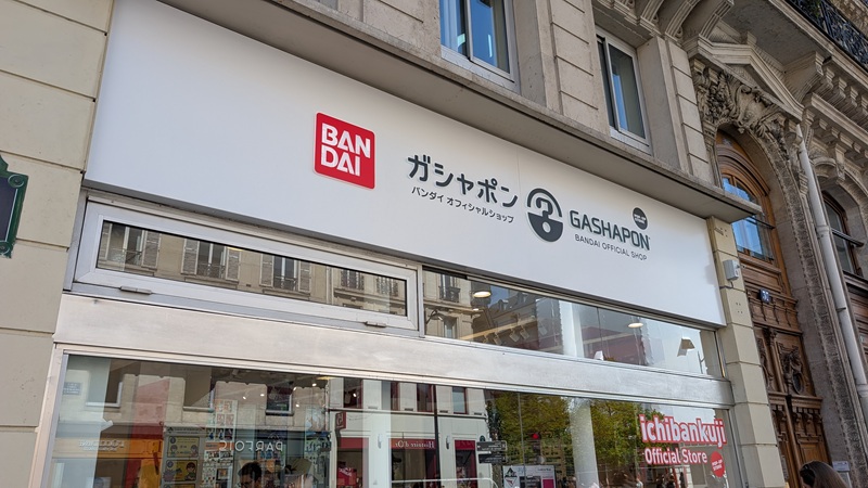 gashapon bandai paris
